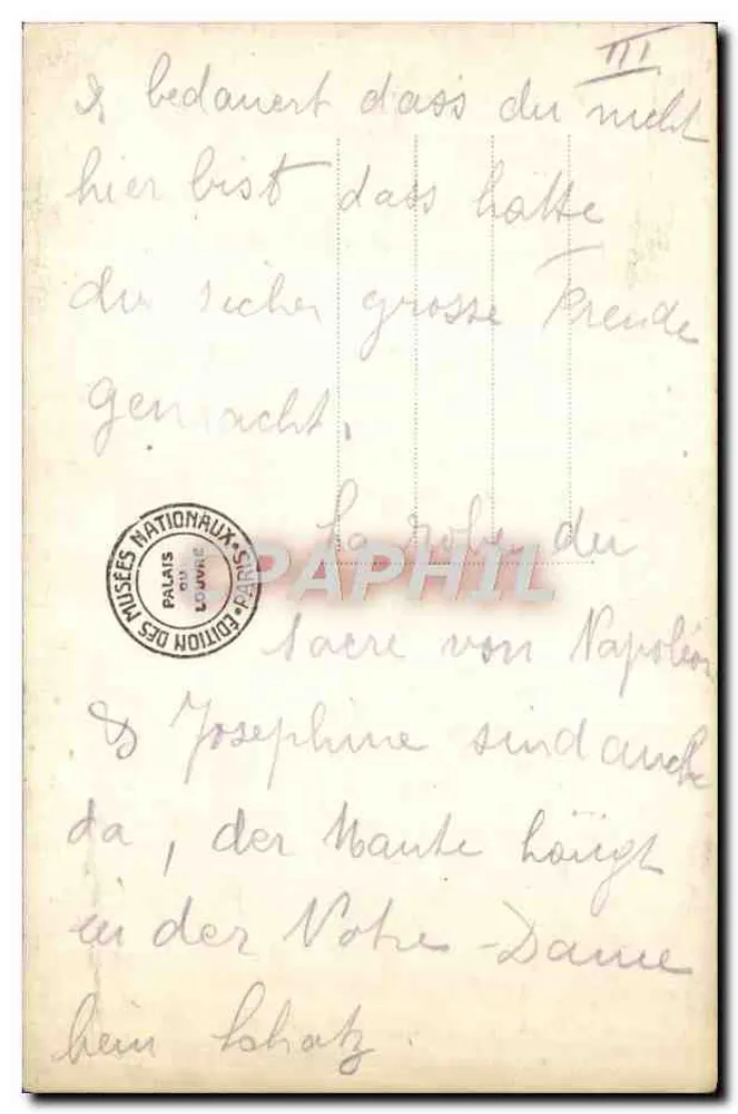 Grab der Kaiserin Joséphine — Kirche von Rueil — Edition des Musées Nationaux - Rückseite