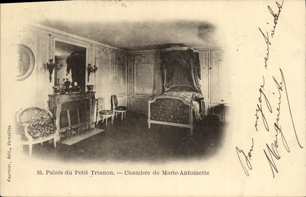 Palast des Petit Trianon — Zimmer von Marie-Antoinette — Fournier, Verlag, Versailles - Vorderseite