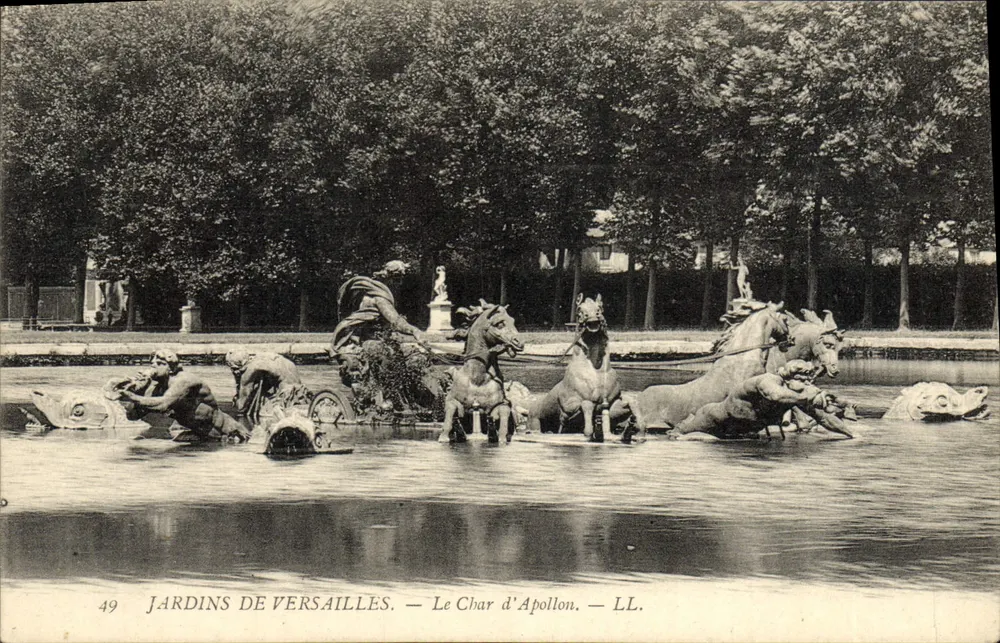 Jardins de Versailles — O Carro de Apolo — LL. — n°49 - Frente