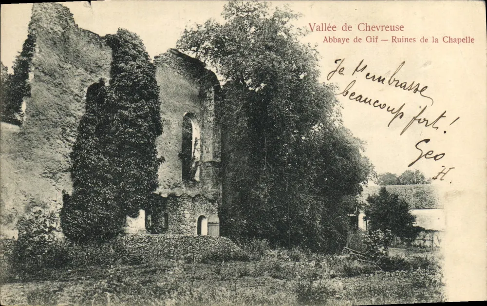 Vallée de Chevreuse — Ruines de la Chapelle de l'Abbaye de Gif — Édition Trianon, No. 1684 - Vorderseite