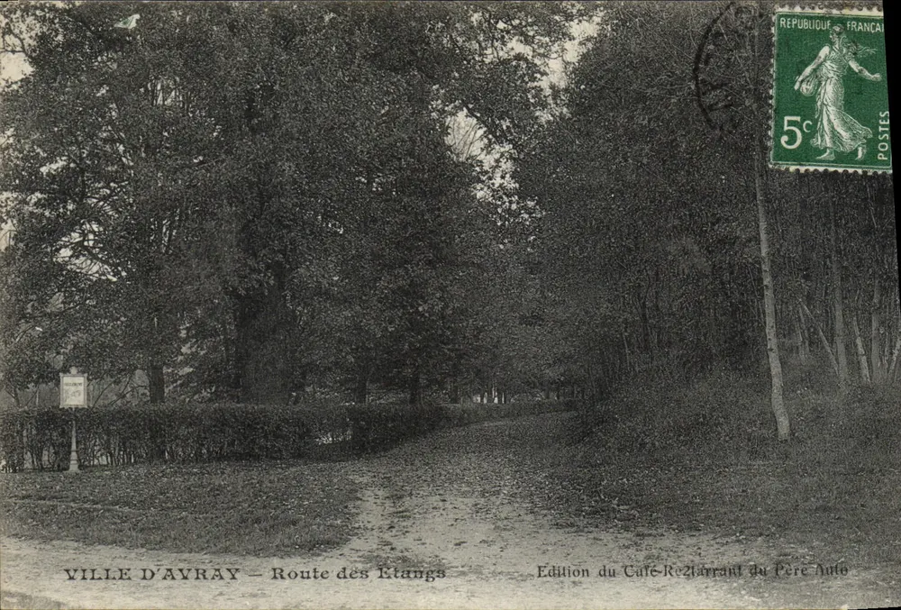 VILLE D'AVRAY — Rua dos Etangs — Edição do Café-Restaurante do Père Auto - Frente