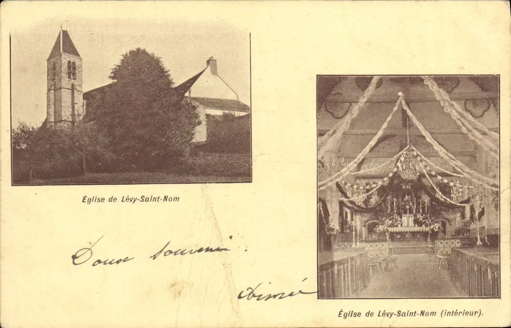 Igreja de Lévy-Saint-Nom — exterior e interior — editor Dimir - Frente