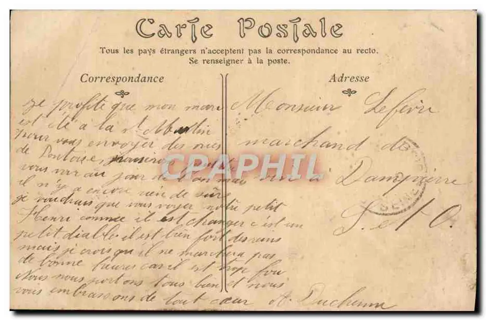 Pontoise — La Rue Thiers — ND Phot - Verso