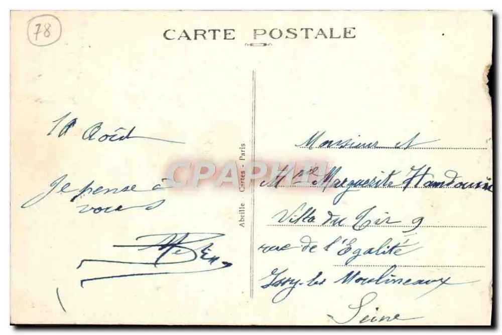 Le Vesinet — Nationales Asyl — Pavillon des Speiseraums und der Werkstatt — A.C. 83 - Rückseite