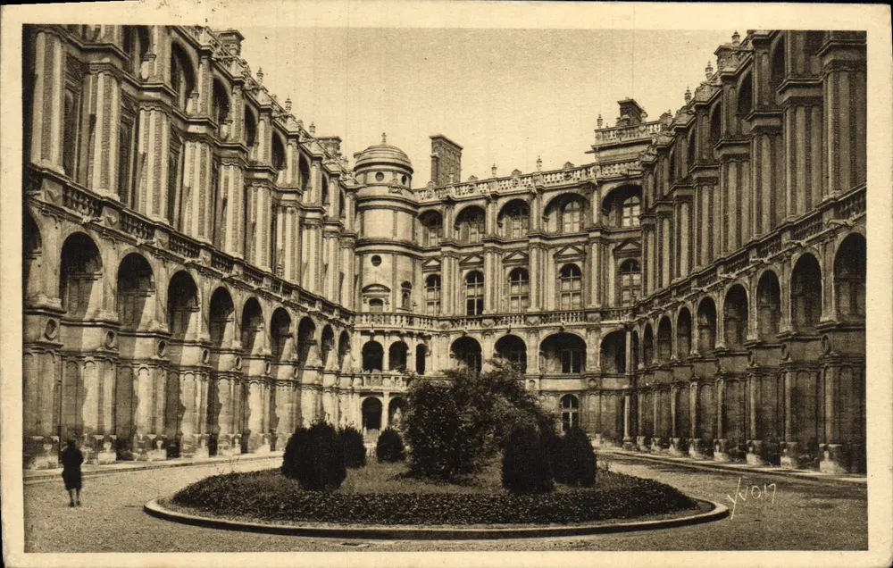 Cour d'Honneur do Castelo de Versailles — Edição d'Art Yvon, n°78 - Frente