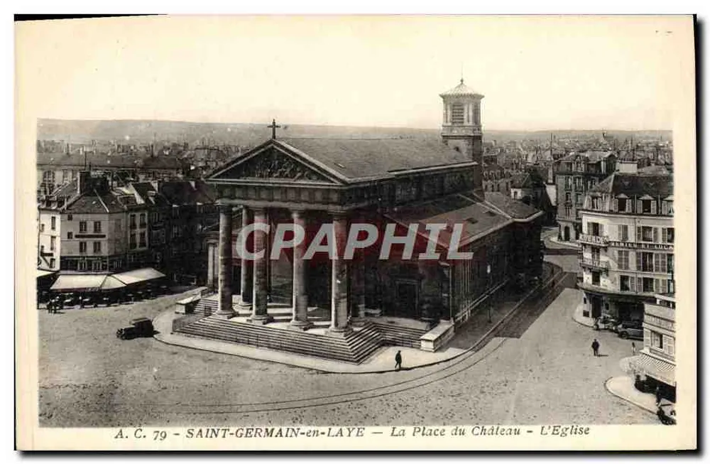 Saint-Germain-en-Laye — Der Schlossplatz — Die Kirche - Vorderseite