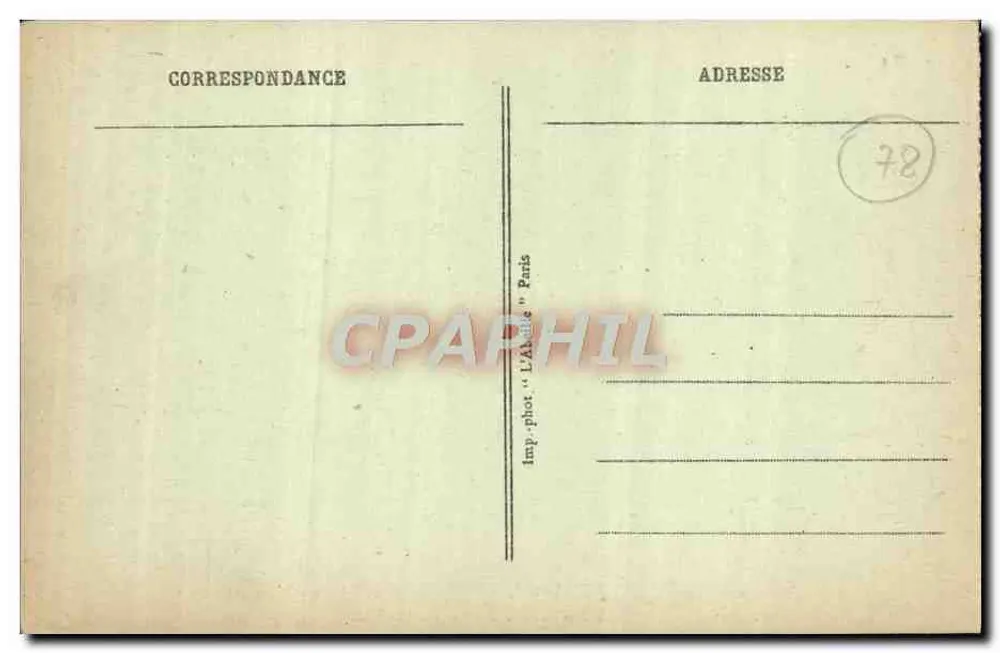 Floresta de SAINT-GERMAIN — A Lagoa dos Cães — Vista artística — Imp. fot. « L'Abîme » Paris - Verso
