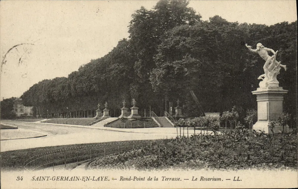 Saint-Germain-en-Laye — Rond-Point de la Terrasse — Le Rosarium — LL. — N°34 - Vorderseite