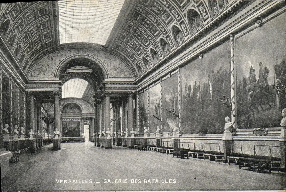 Versailles — Galeria das Batalhas — Editor não identificado, número de série não visível - Frente