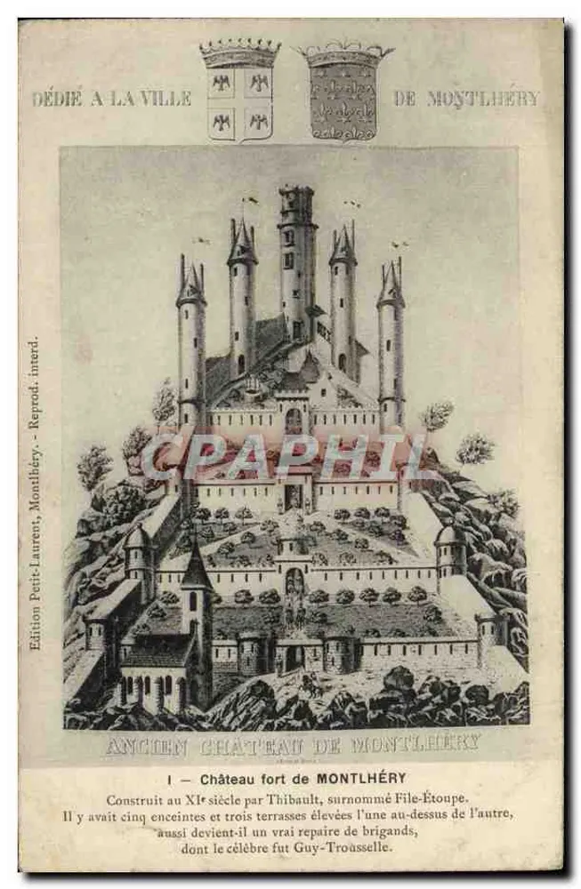 Antigo castelo de Montlhéry — Edição Petit-Laurent, Montlhéry - Frente