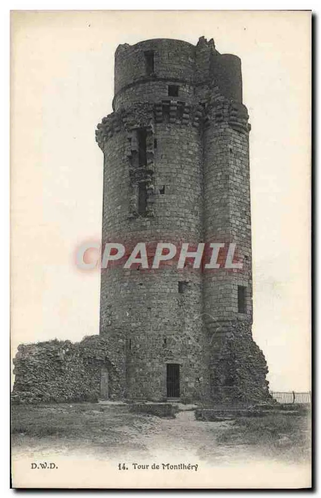 Torre de Montlhéry — ruínas de uma torre medieval — D.W.D. n°14 - Frente