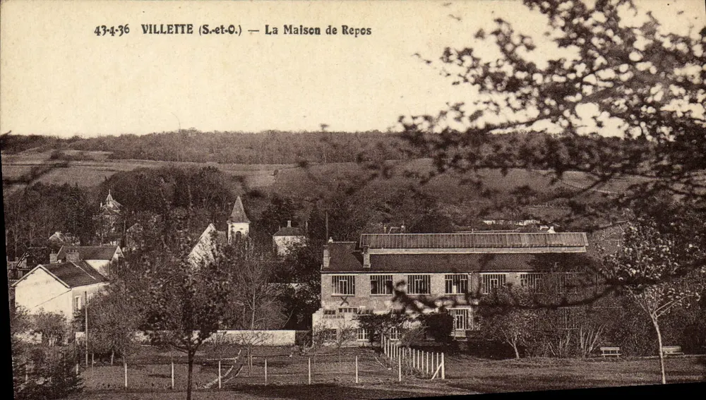 Villette (S.-et-O.) — A Casa de Repouso — H. Brunot, 47 rue Alphand, Paris-14 - Frente