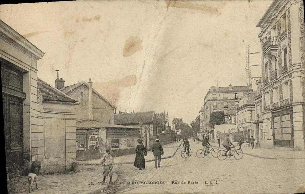 Villeneuve-Saint-Georges — Rue de Paris — Verlag C. L. C. n°12 - Vorderseite