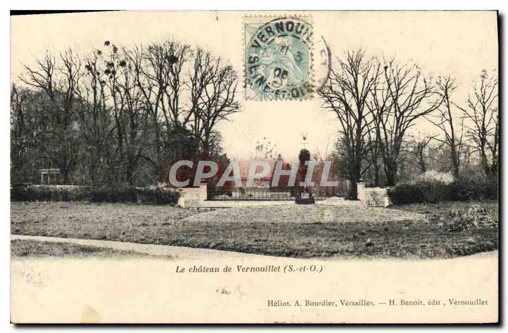 Het kasteel van Vernouillet (S.-et-O.) — Héliot. A. Bourdier, Parijs. — H. Benoit, uitgever, Vernouillet - Voorkant