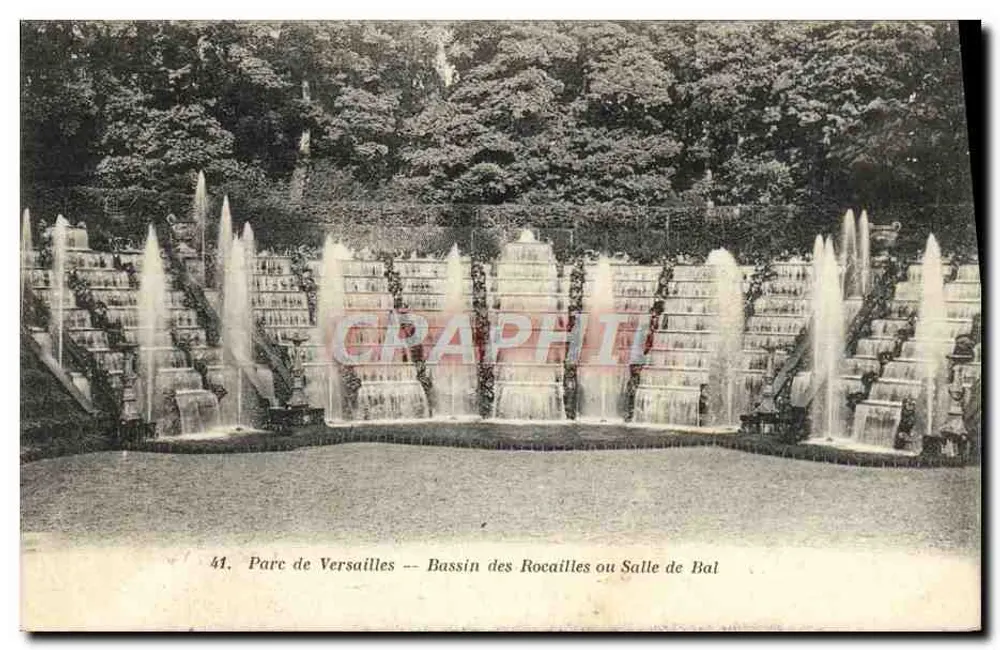 Park von Versailles — Bassin der Rocaille oder Ballsaal — J. Bellamy, Versailles - Vorderseite