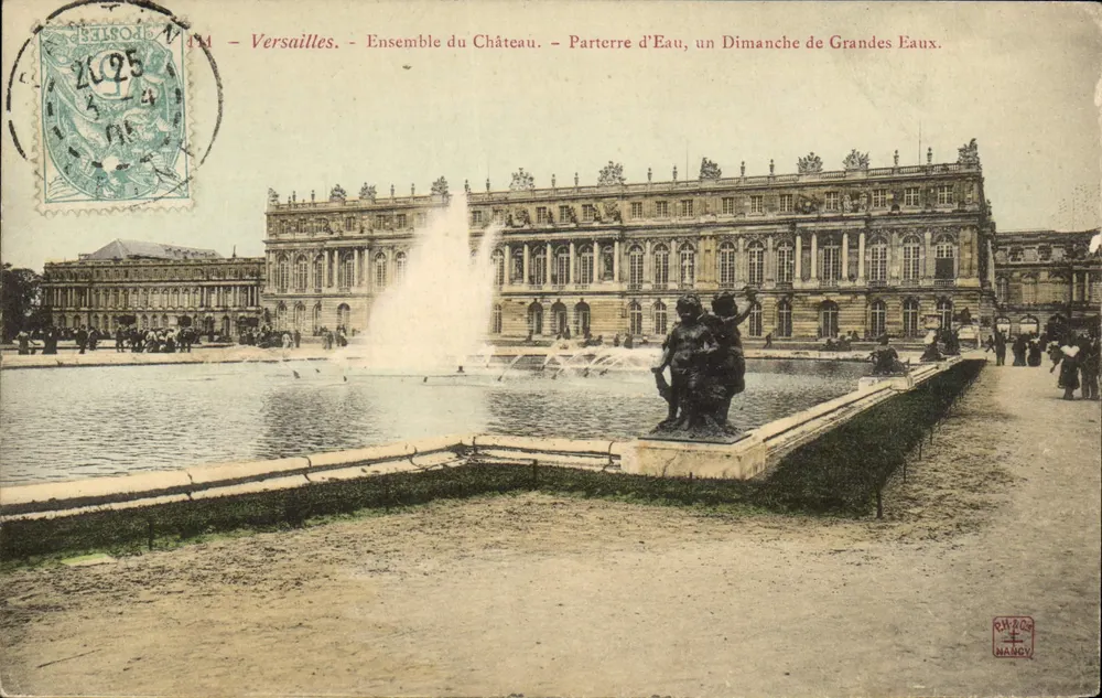 Versailles - Ensemble des Schlosses - Wasserparterre, ein Sonntag der Grandes Eaux - NANCY - Vorderseite