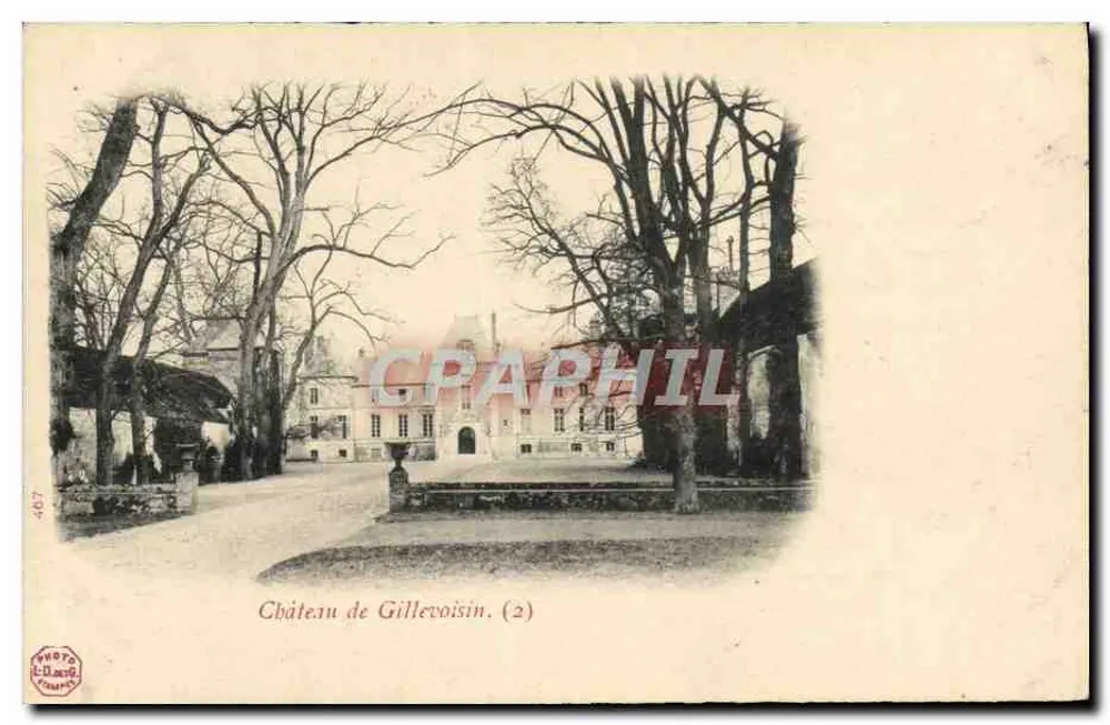 Castelo de Gillevoisin — vista geral — Foto L.Daig (n°407) - Frente