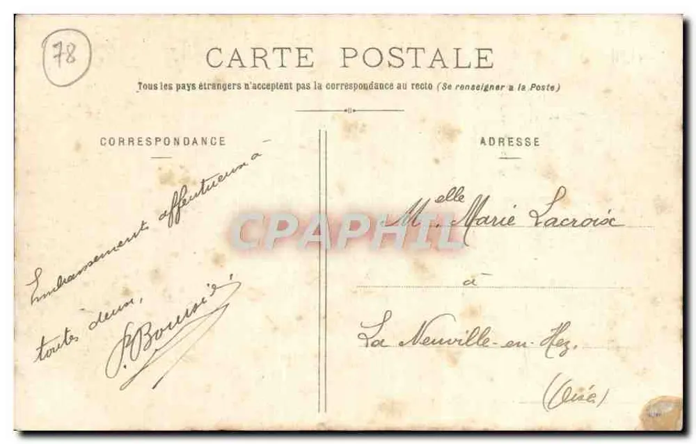 Versailles - Palácio do Petit Trianon — editora Mme Morbeau, Versailles - Verso