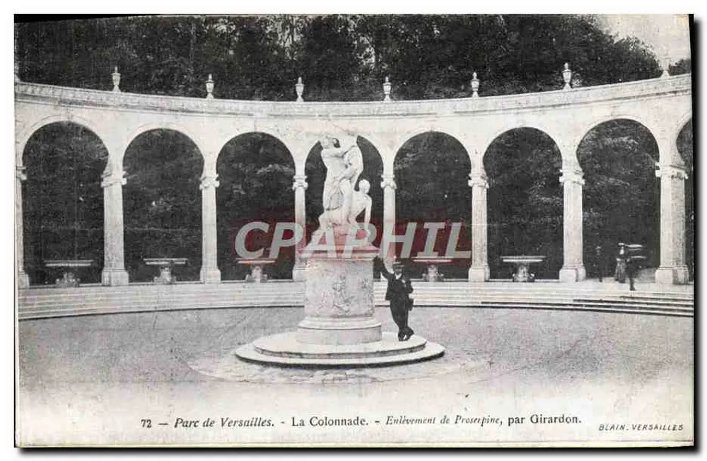 Schlosspark Versailles - Die Säulenreihe - Die Entführung der Proserpine, von Girardon - Vorderseite
