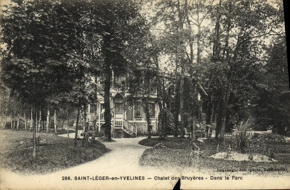 Saint-Léger-en-Yvelines — Chalet der Bruyères — Im Park — Lagrange, Verlag-Foto, Rambouillet - Vorderseite