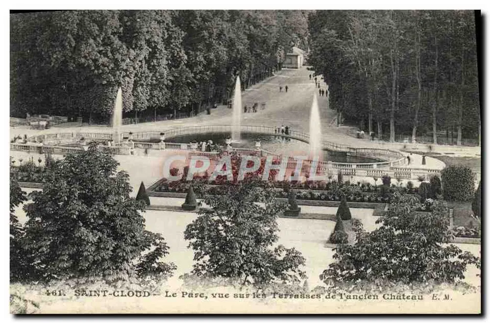 SAINT-CLLOUD — Ansicht der Terrassen des ehemaligen Schlosses — E.M. n°461 - Vorderseite