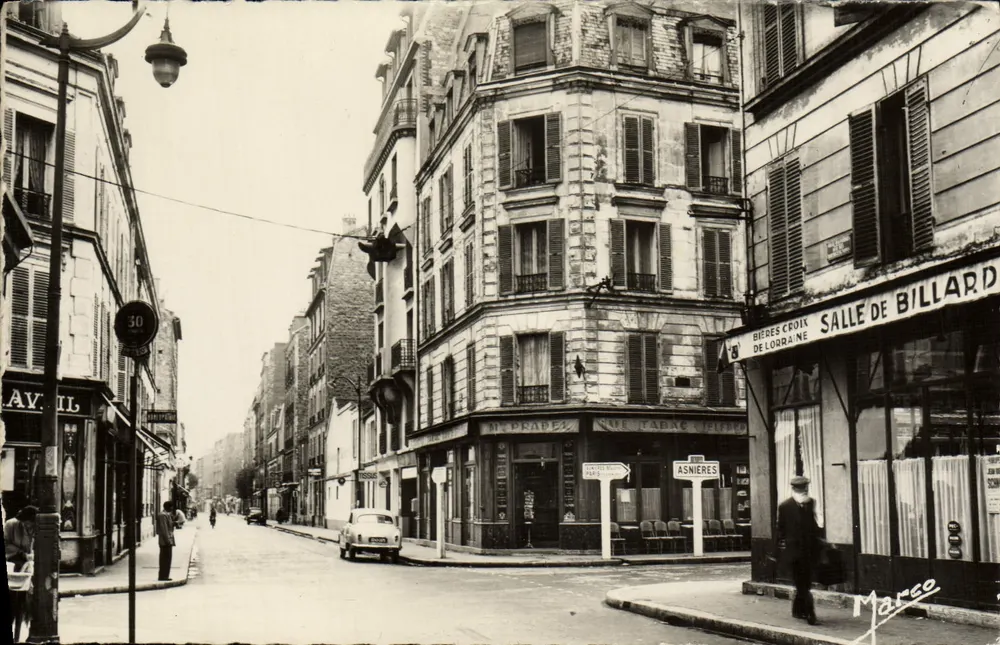 Asnières — Rua dos Borgonheses — Edições d'Art & MARCO-Perret - Frente