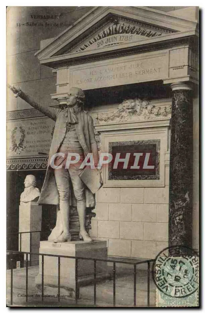 Versailles - Saal des Jeu de Paume - 20. Juni 1789 - Statue von Mirabeau - Vorderseite