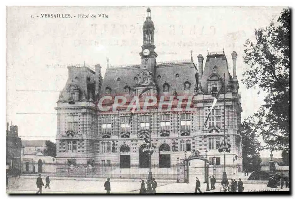Versailles — Hôtel de Ville — wydawca Blaik Versailles, nr 78 - Awers