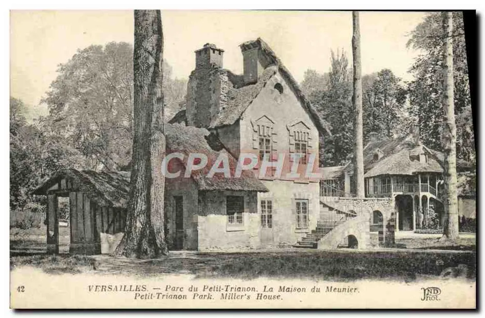 Versailles — Park des Petit-Trianon. Das Mühlenhaus — JND Phot. - Vorderseite