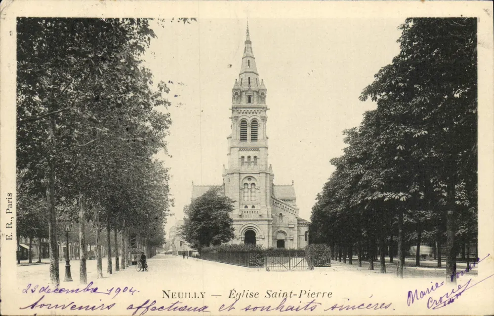 Neuilly — Igreja de São Pedro — E.R., Paris - Frente