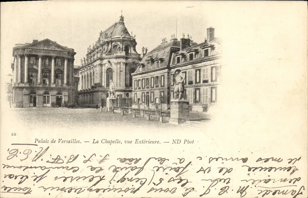Schloss Versailles — Die Kapelle, Außenansicht — ND Pbot - Vorderseite