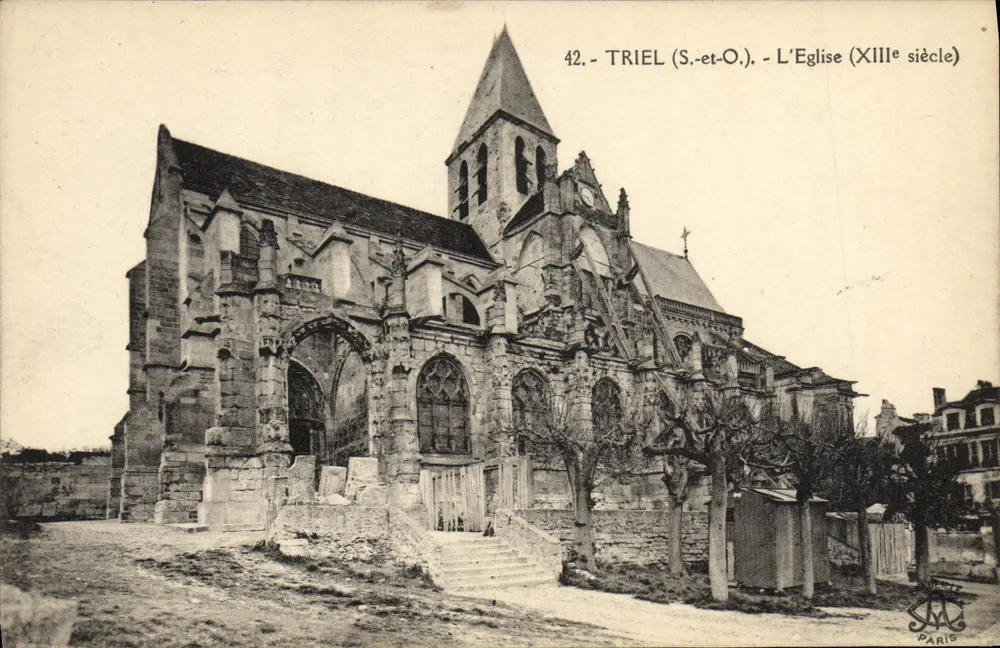 Triel-sur-Seine - A Igreja (século XIII) — Imprensa 'L.A. Mille' Paris, n°42 - Frente
