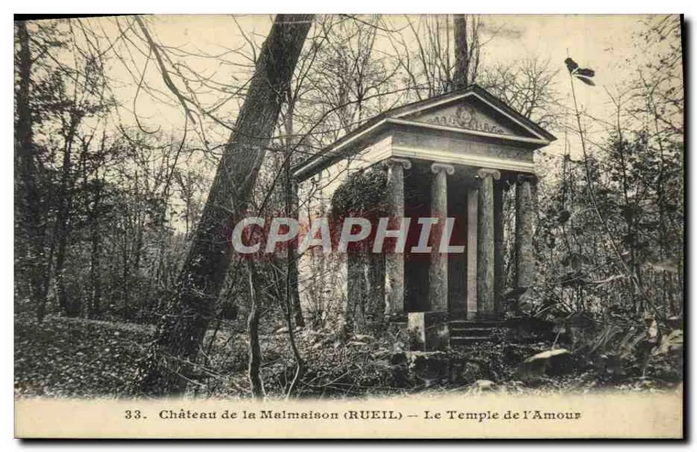 Castello di La Malmaison (RUEIL) — Il Tempio dell'Amore — A. Ossart edit. Rueil - Recto