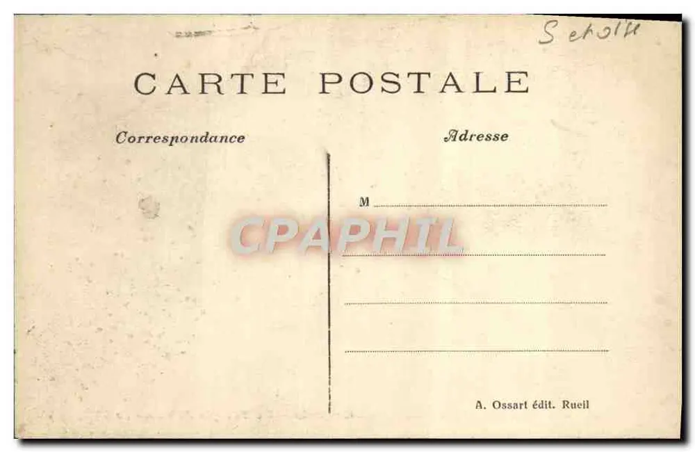 Castello di La Malmaison (RUEIL) — Il Tempio dell'Amore — A. Ossart edit. Rueil - Verso