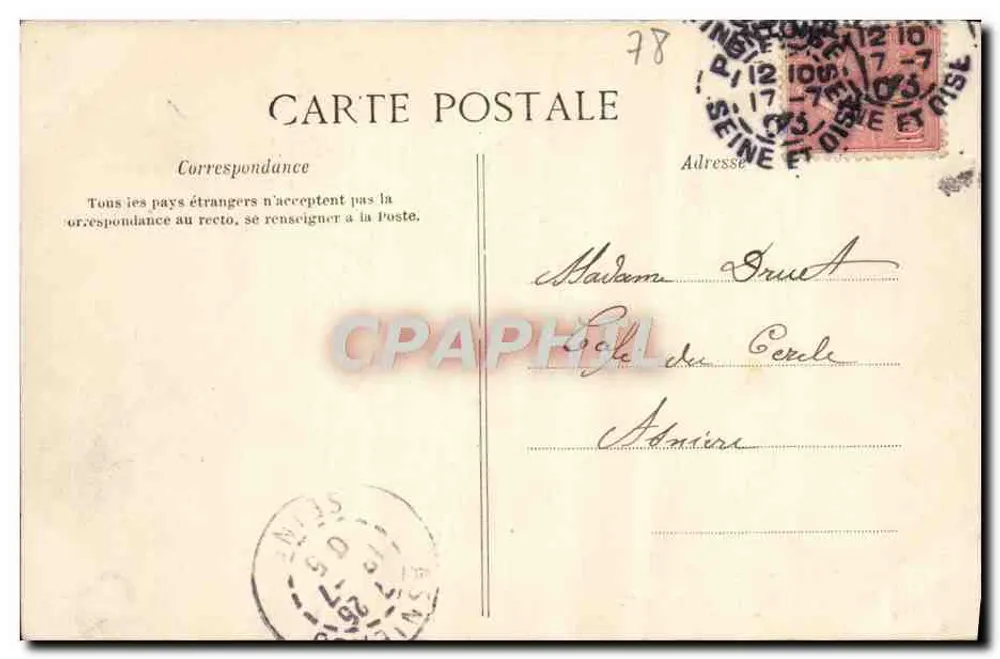 Saint-Ouen-l'Aumône — île du Pothuis sur l'Oise — C. L. C. n°18 - Verso