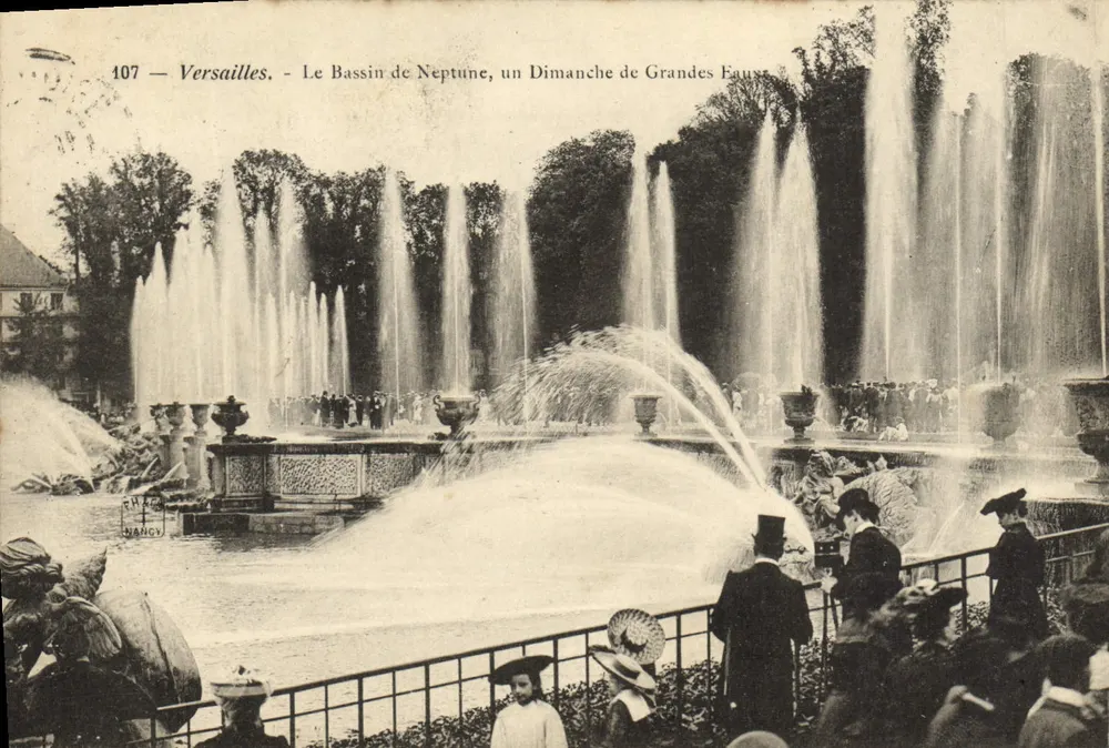 Versailles - Der Bassin des Neptun, ein Sonntag der großen Faux - Vorderseite