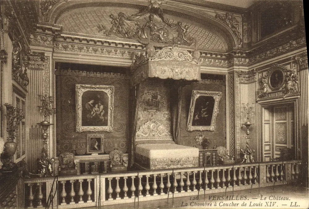 Versailles — Das Schloss. Das Schlafzimmer von Ludwig XIV. — LL. — Nr. 126 - Vorderseite