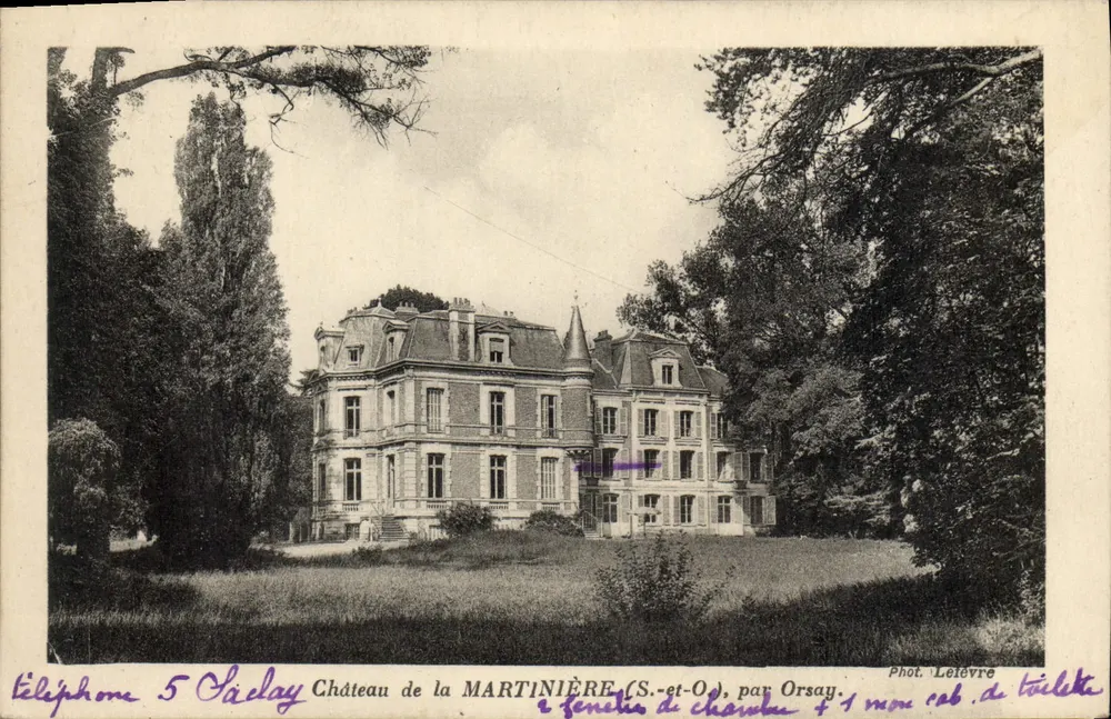 Castello della MARTINIÈRE (S.-et-O), da Orsay — Fot. Leleuvre - Recto