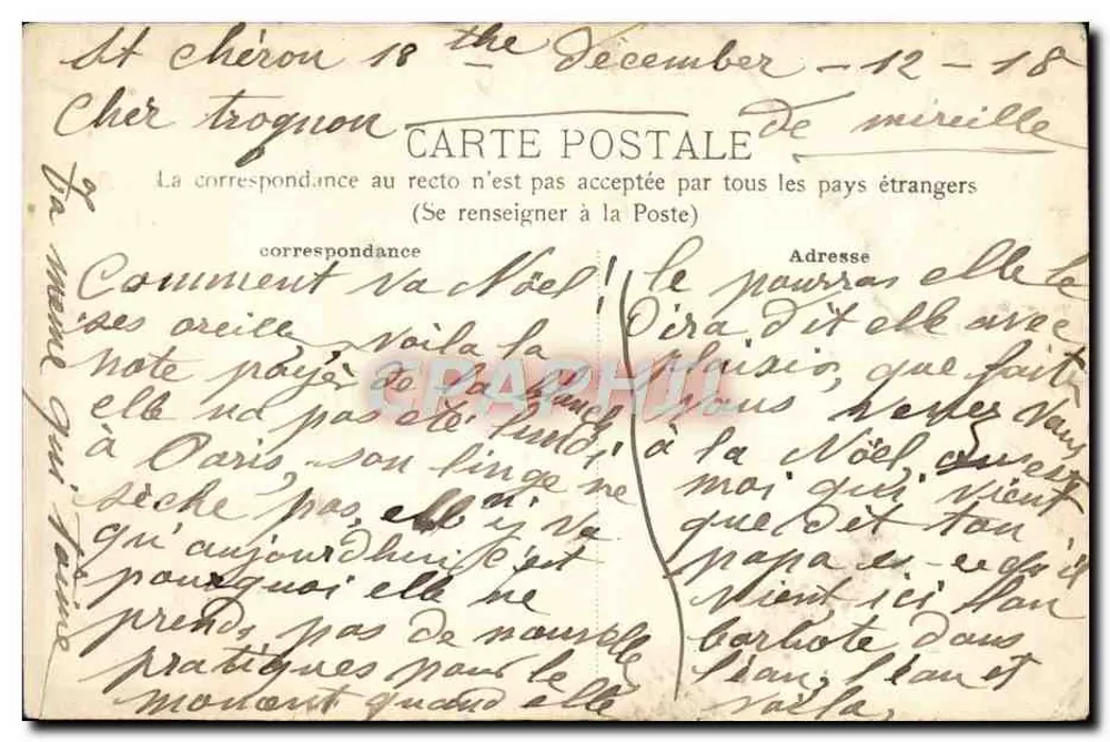 Château du Marais — Côté Nord: Les Fossés — L. Bougardier, Lib. à Dourdan - Rückseite