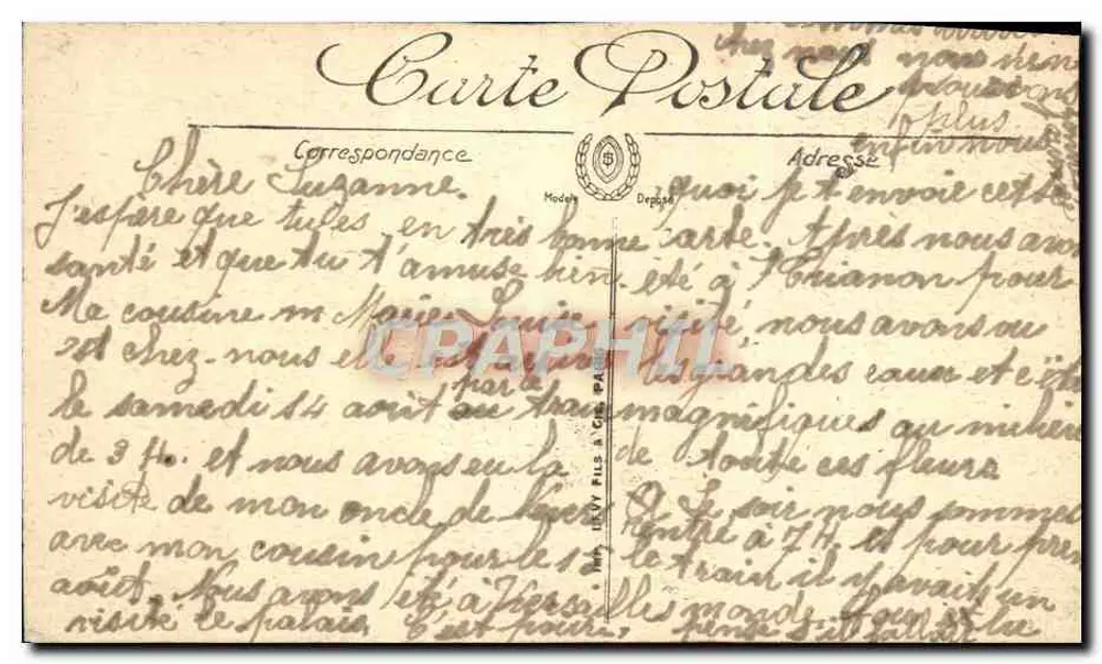 Versailles — Bassin d'Apollon und der Tapis Vert — LL, n° 117 - Rückseite