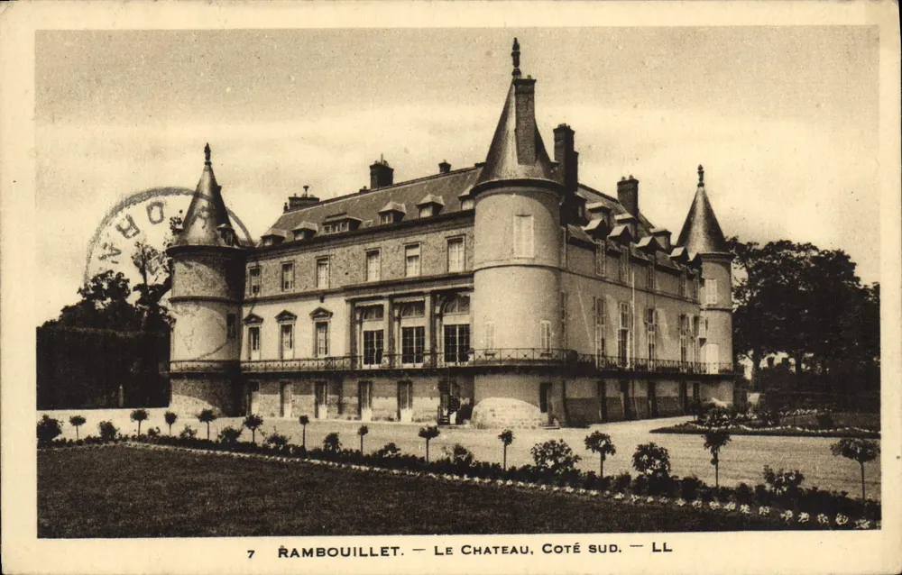 Rambouillet — O Castelo, Lado Sul — LL - Frente