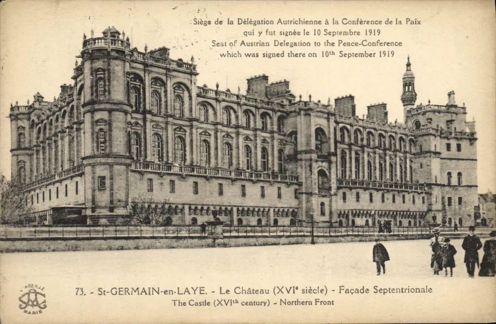 St-Germain-en-Laye — Schloss (16. Jahrhundert) — Nordfassade — L'ARGELLE, Paris, n°73 - Vorderseite