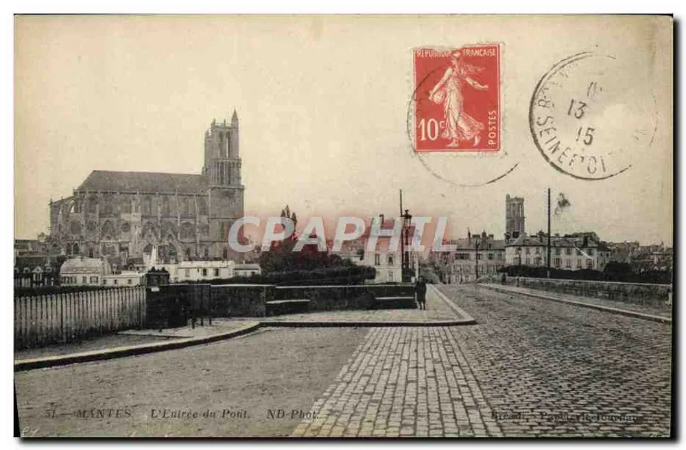 MONTES - L'Entrée du Pont — éditeur ND-Photo, avec timbre 10c - Frente