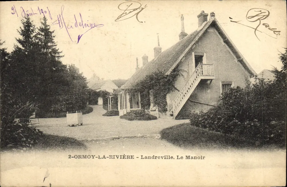 Ormois-la-Rivière - Landreville. Le Manoir — éditeur inconnu, n° de série non visible - Recto