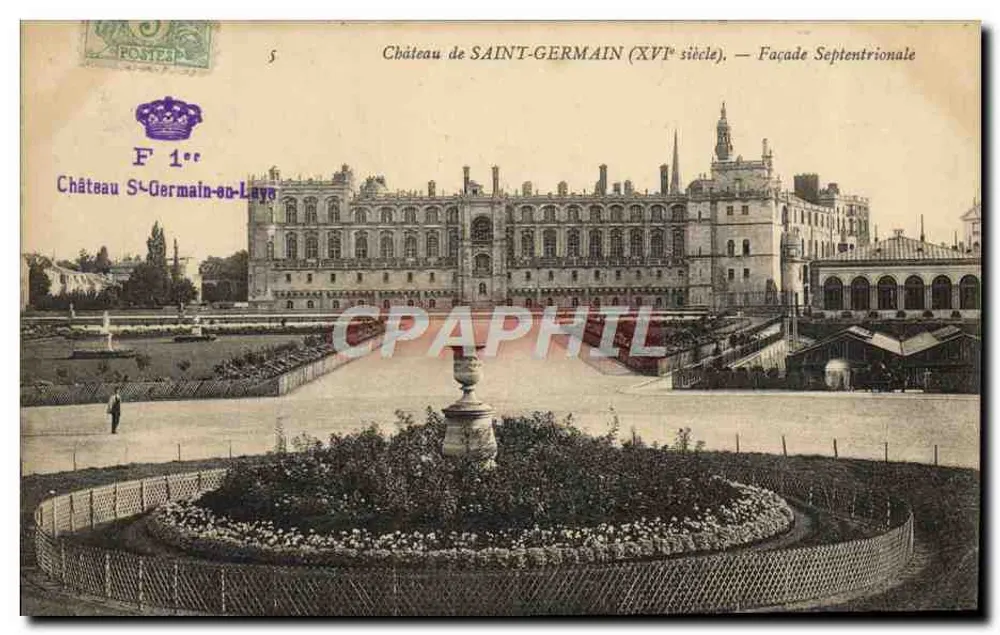 Castelo de SAINT-GERMAIN (século XVI) — Fachada Septentrional — Editor F 1er - Frente