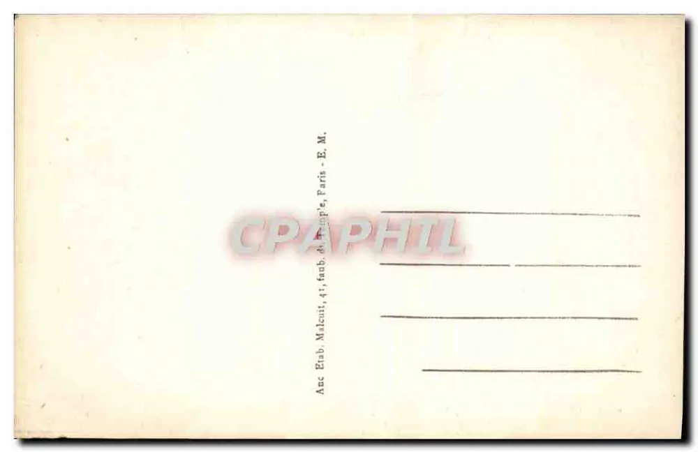 Villeneuve-Saint-Georges — Postamt und Stadttheater — E.M. n°5416 - Rückseite