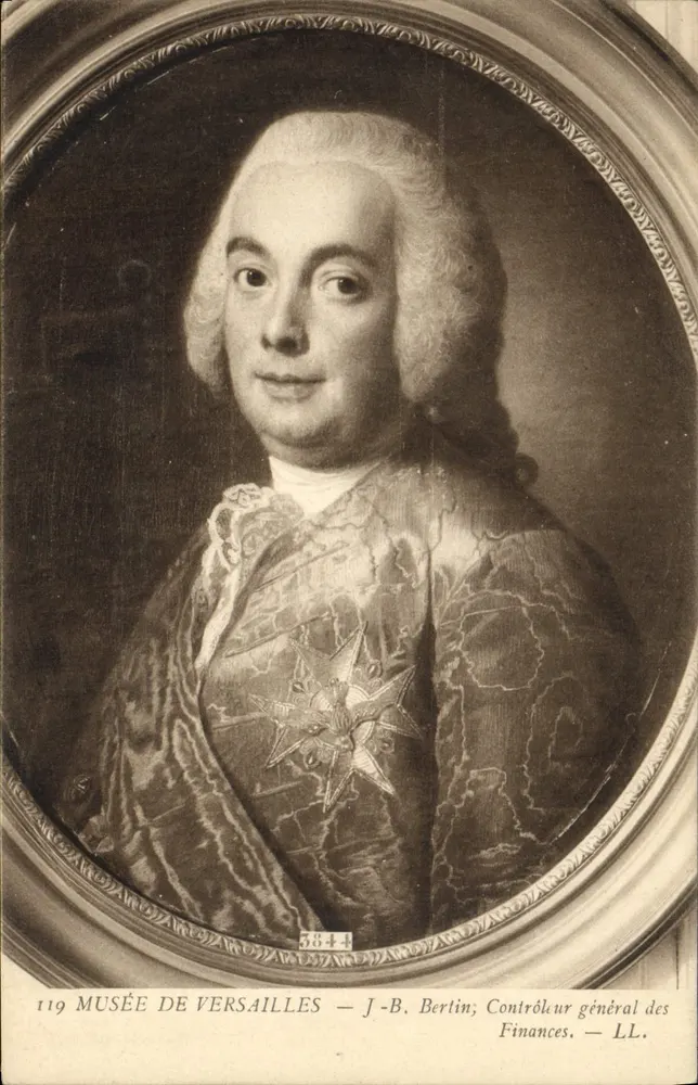 J.-B. Bertin — Controlador Geral das Finanças — Museu de Versailles — LL. - Frente