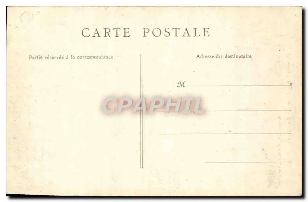 Rambouillet — Avenida dos Ciprestes — A. Bourdier, imp.-edit., Versailles - Verso