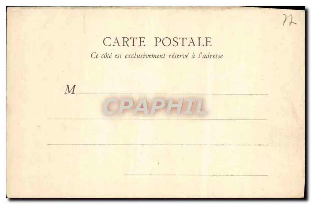 Fontainebleau — Vista sobre o Lago — B. F., Paris - Verso