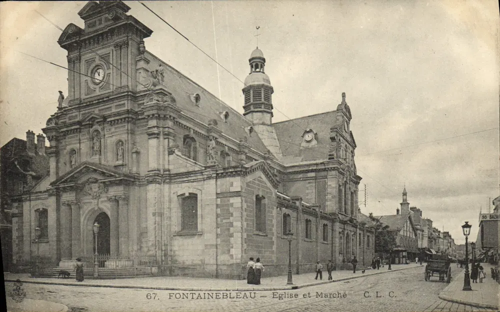 Fontainebleau — Igreja e Mercado — C.L.C. - Frente